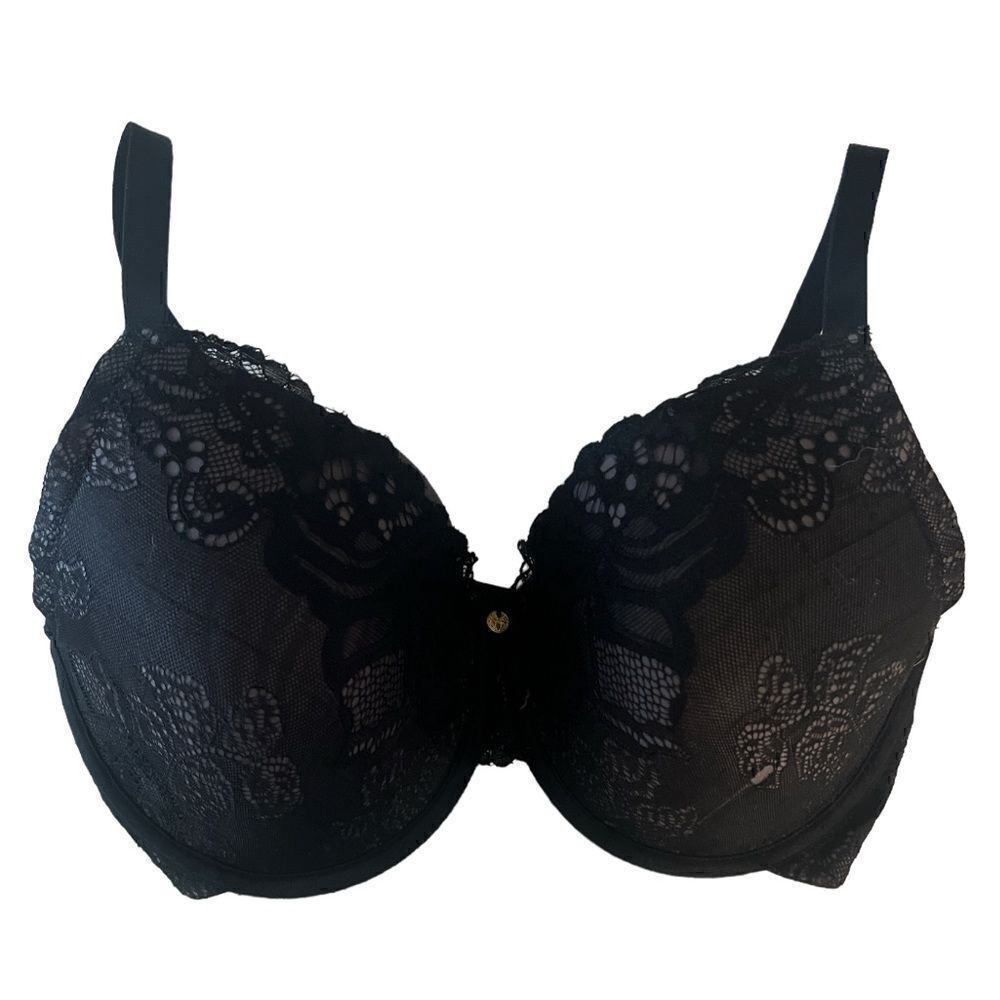 Natori Women’s 36 DDD black lace padded sexy bra